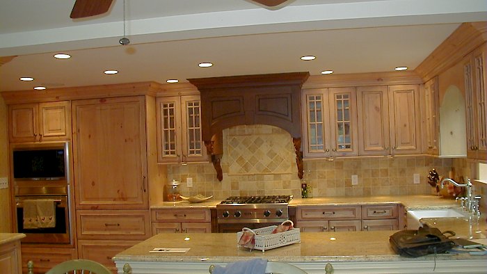 Antique pine Kitchen with Cherry Accents.
