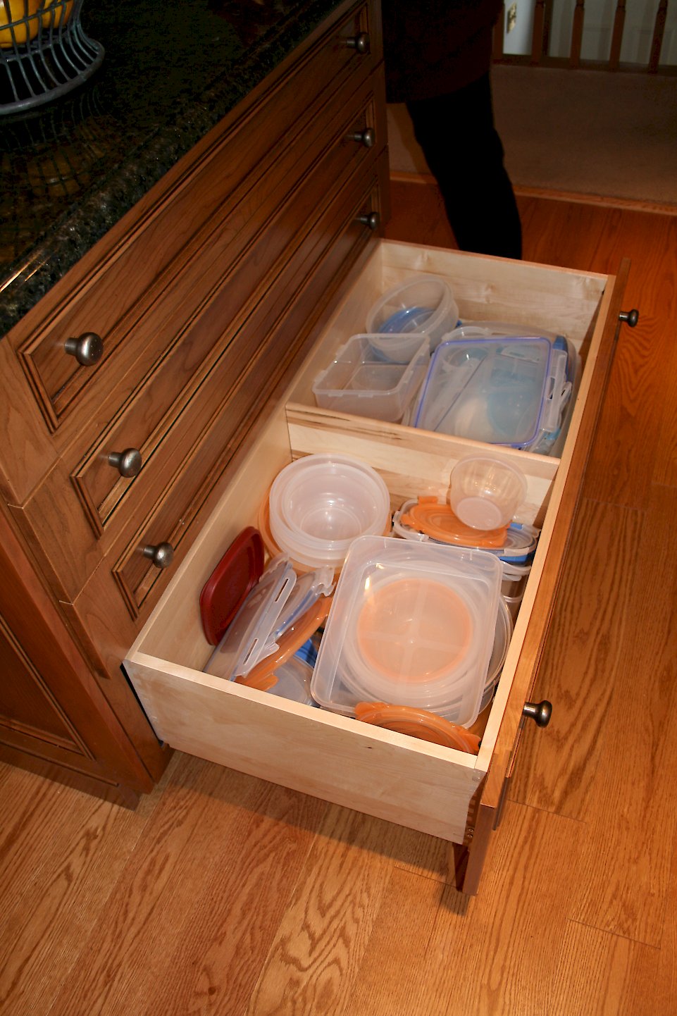 A deep drawer for extra storage.