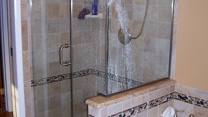 Century frameless shower door.