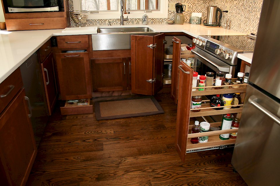 Storage in the kitchen.