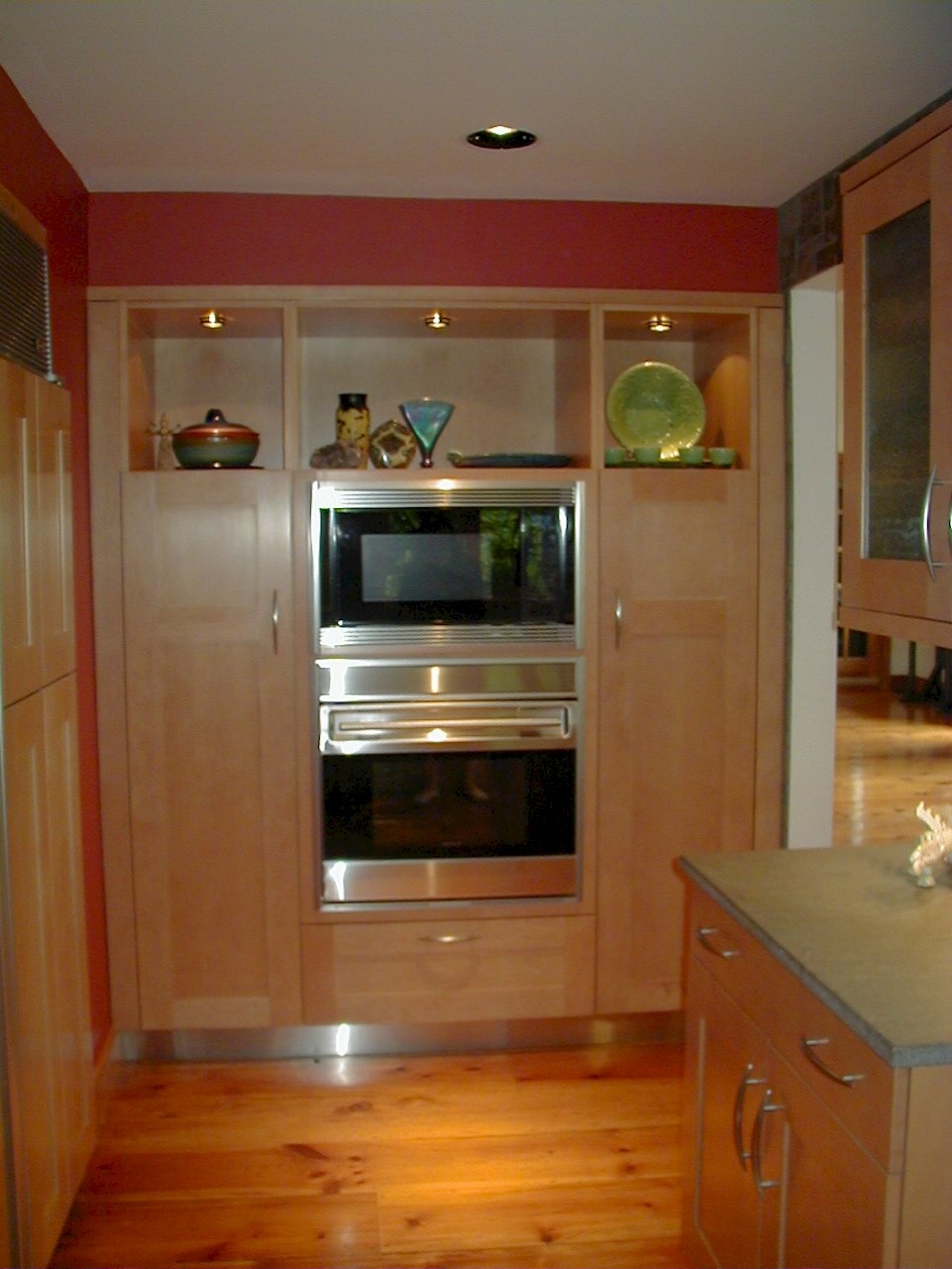 Wolf 30U/S Stainless oven and a Wolf MW24 microwave.