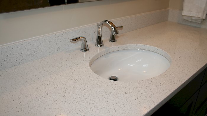 Caesarstone vanity top.