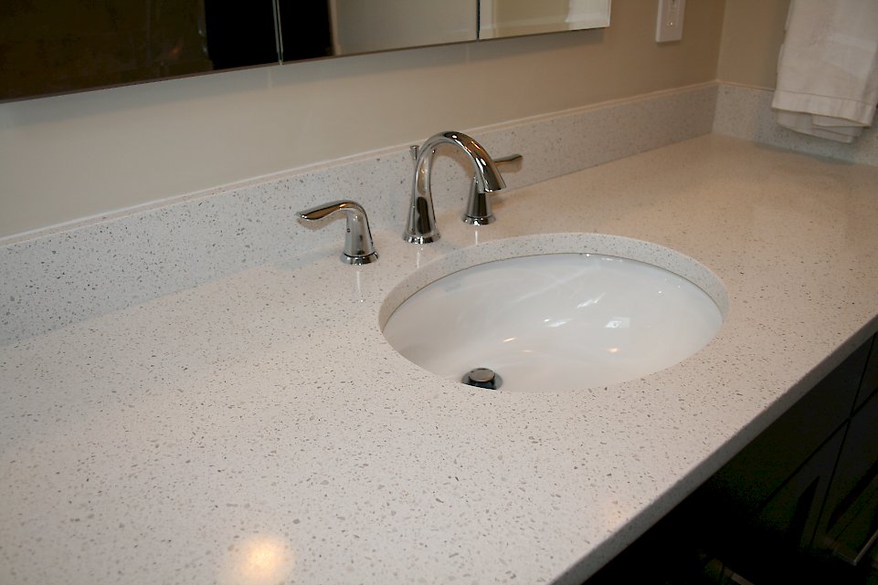 Caesarstone vanity top.